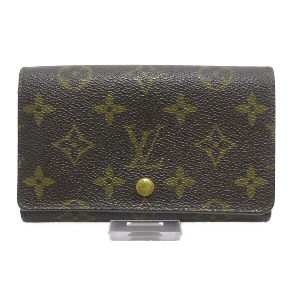 LOUIS VUITTON Porte Monnaie Tresor Monogram - Bifold Wallet 350-061525 - Picture 1 of 10